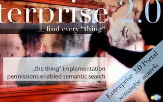 Enterprise 2.0 portal