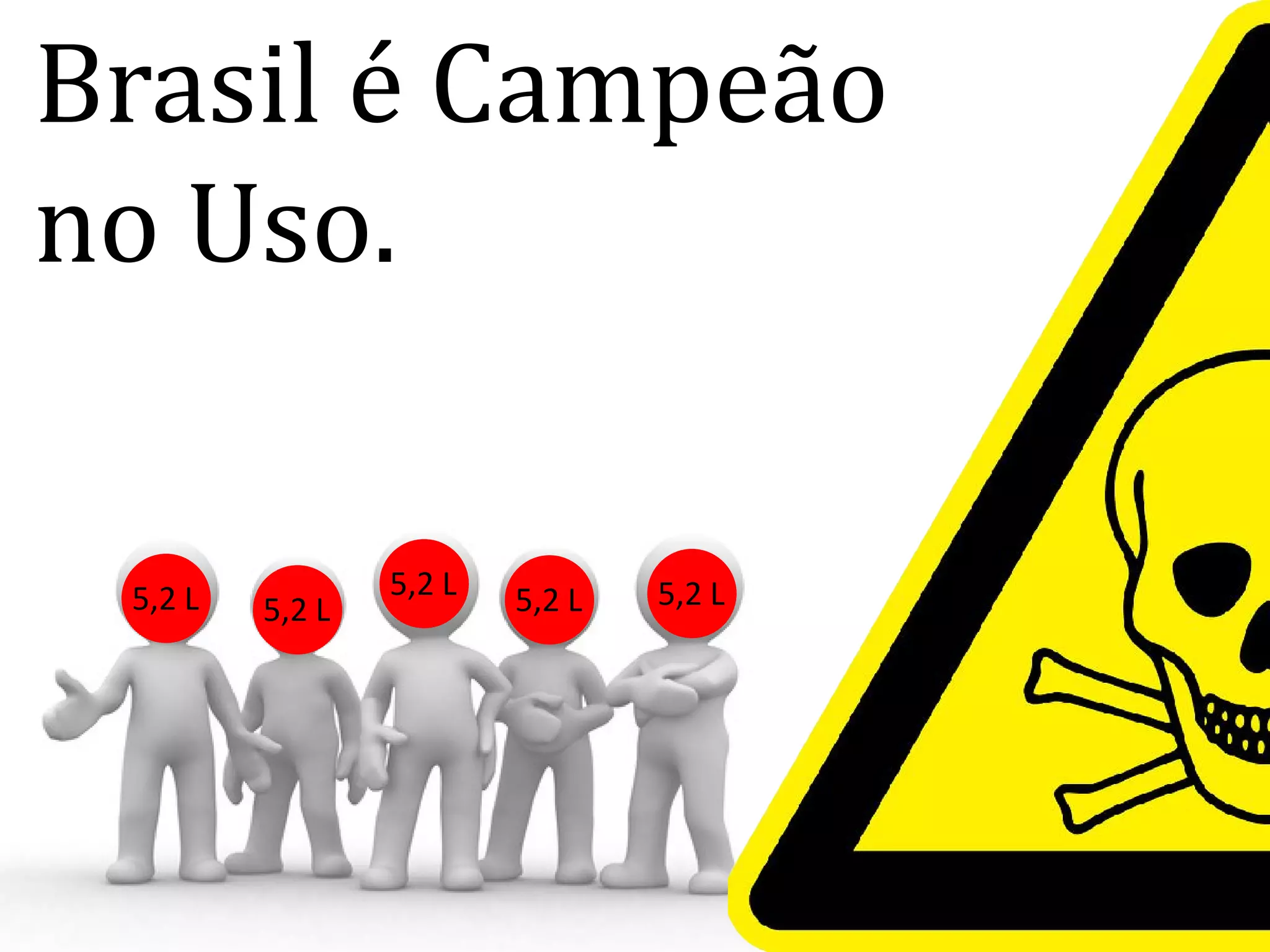 Brasil é Campeão
no Uso.
5,2 L 5,2 L
5,2 L 5,2 L 5,2 L