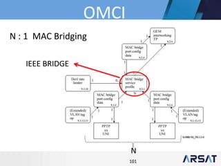 101
N : 1 MAC Bridging
N
IEEE BRIDGE
OMCI
 