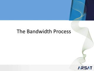 The Bandwidth Process
 