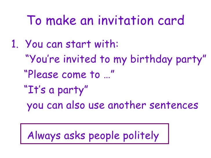 you are invited cards