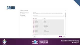 #GlobalPowerPlatformBootcamp
#GPPB2023
CRUD
 