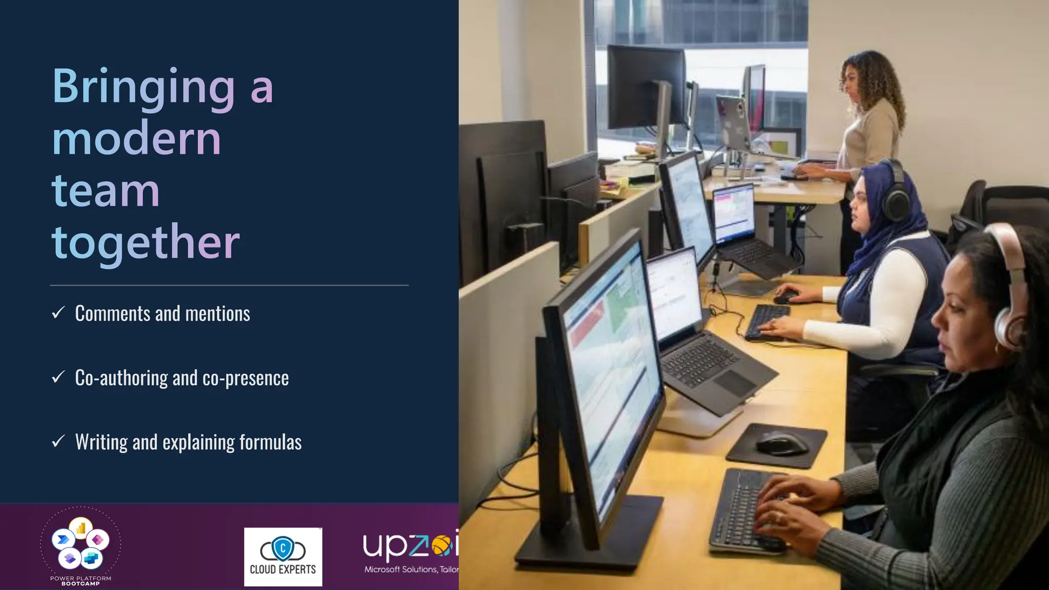 #GlobalPowerPlatformBootcamp
#GPPB2025
Bringing a
modern
team
together
✓ Comments and mentions
✓ Co-authoring and co-presence
✓ Writing and explaining formulas
 