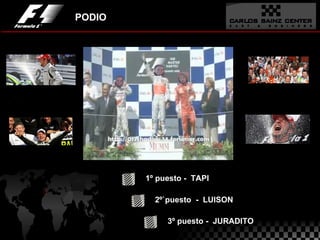 PODIO 1º puesto -  TAPI 2º`puesto  -  LUISON 3º puesto -  JURADITO 