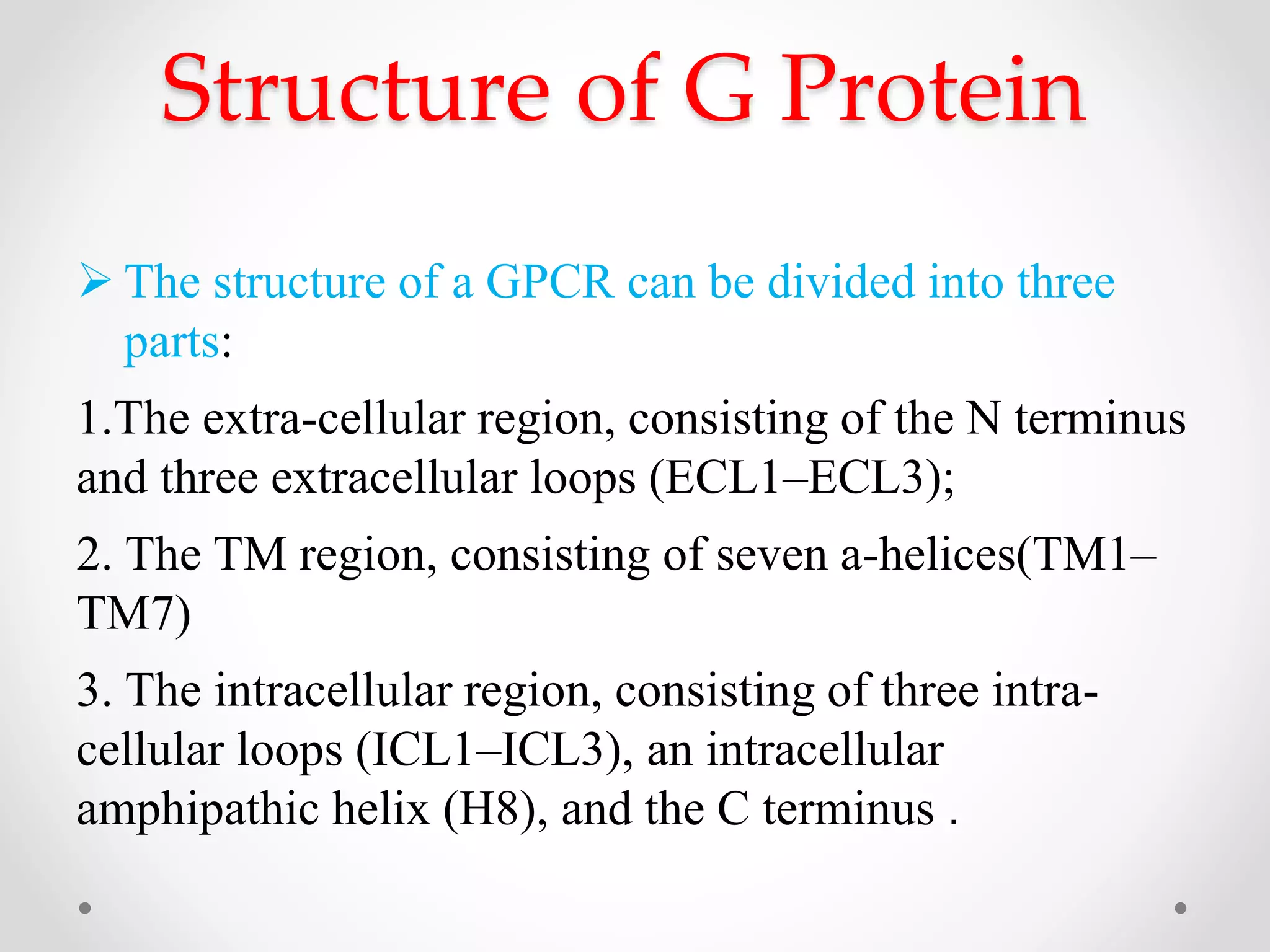 G protein coupled receptor | PPT