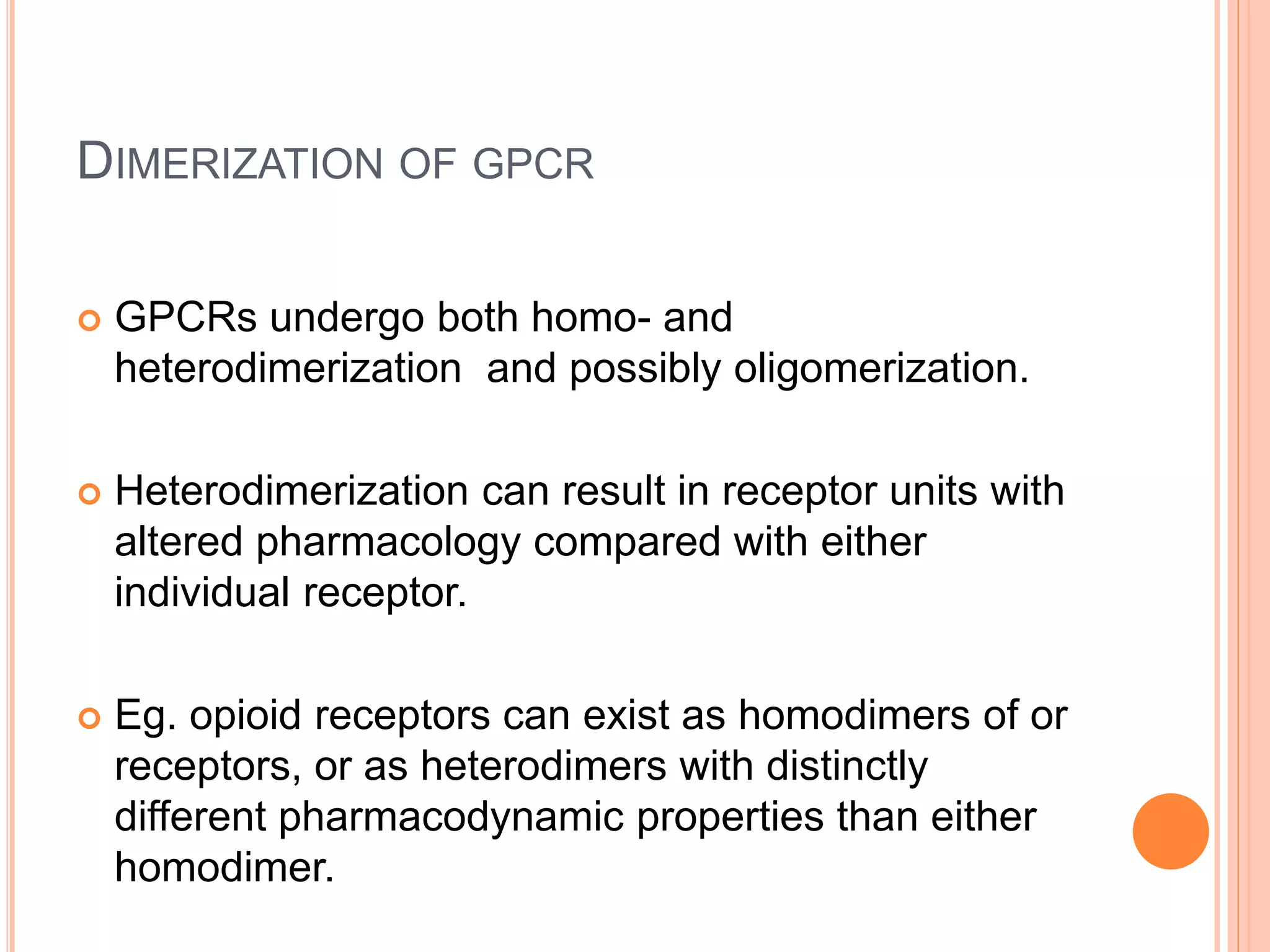 G protein coupled receptors | PPTX