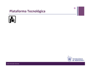 +	
  
      Plataforma	
  Tecnológica	
  




Javier	
  Gonzalez-­‐Sanchez	
  
 