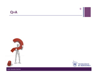 +	
  
      Q+A	
  




Javier	
  Gonzalez-­‐Sanchez	
  
 