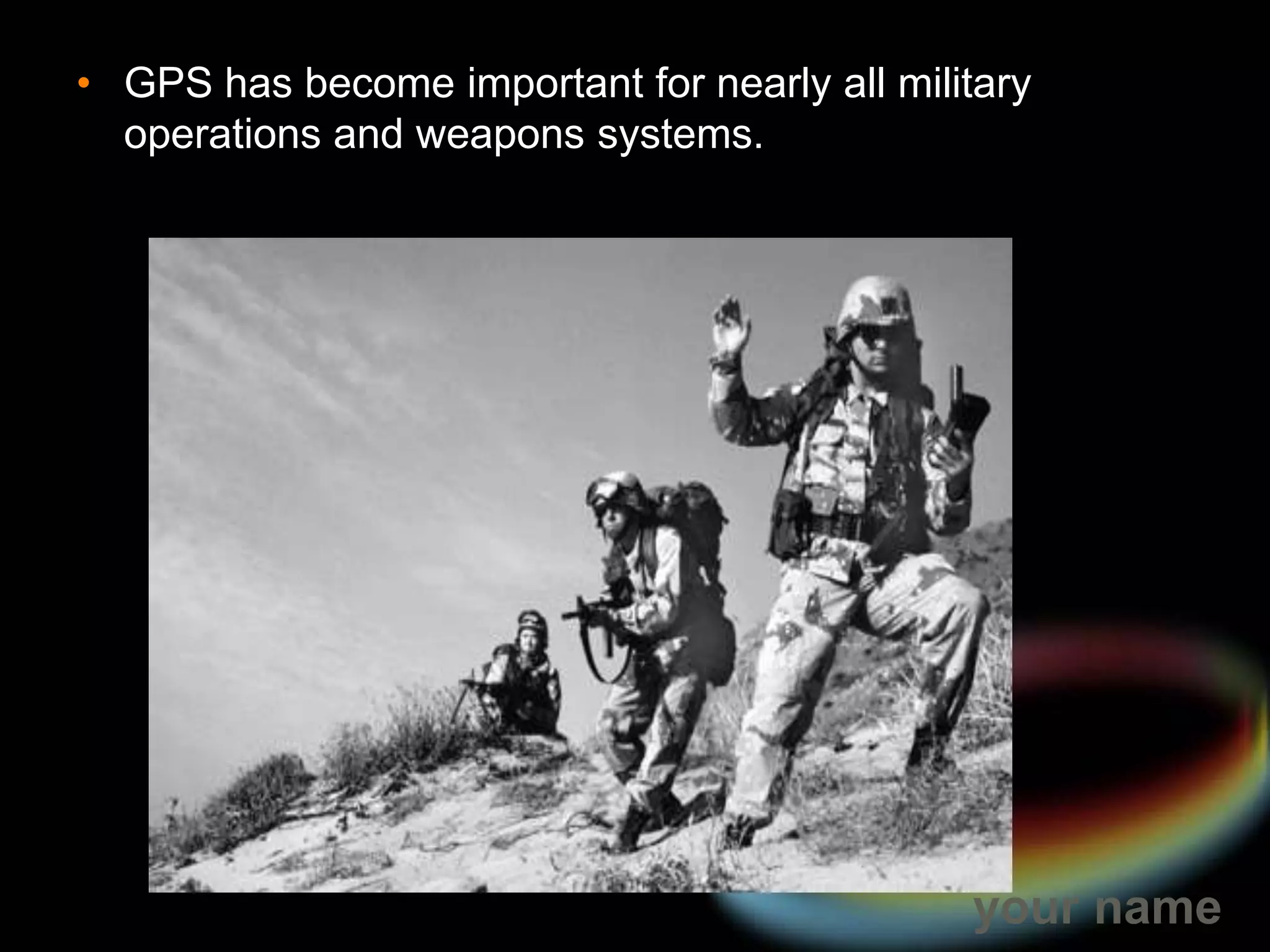 The first GPS satellite was launched in 1978. A full constellation of 24 satellites was achieved in 1994. 