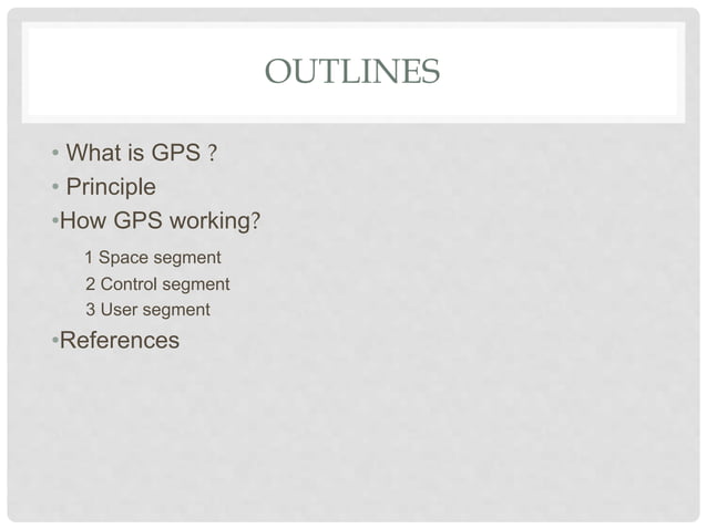 Gps principle and working | PPTX | Geography | Science
