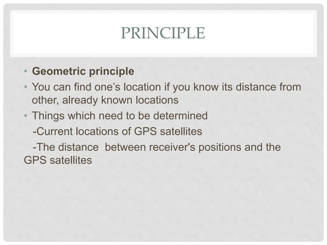 Gps principle and working | PPTX | Geography | Science