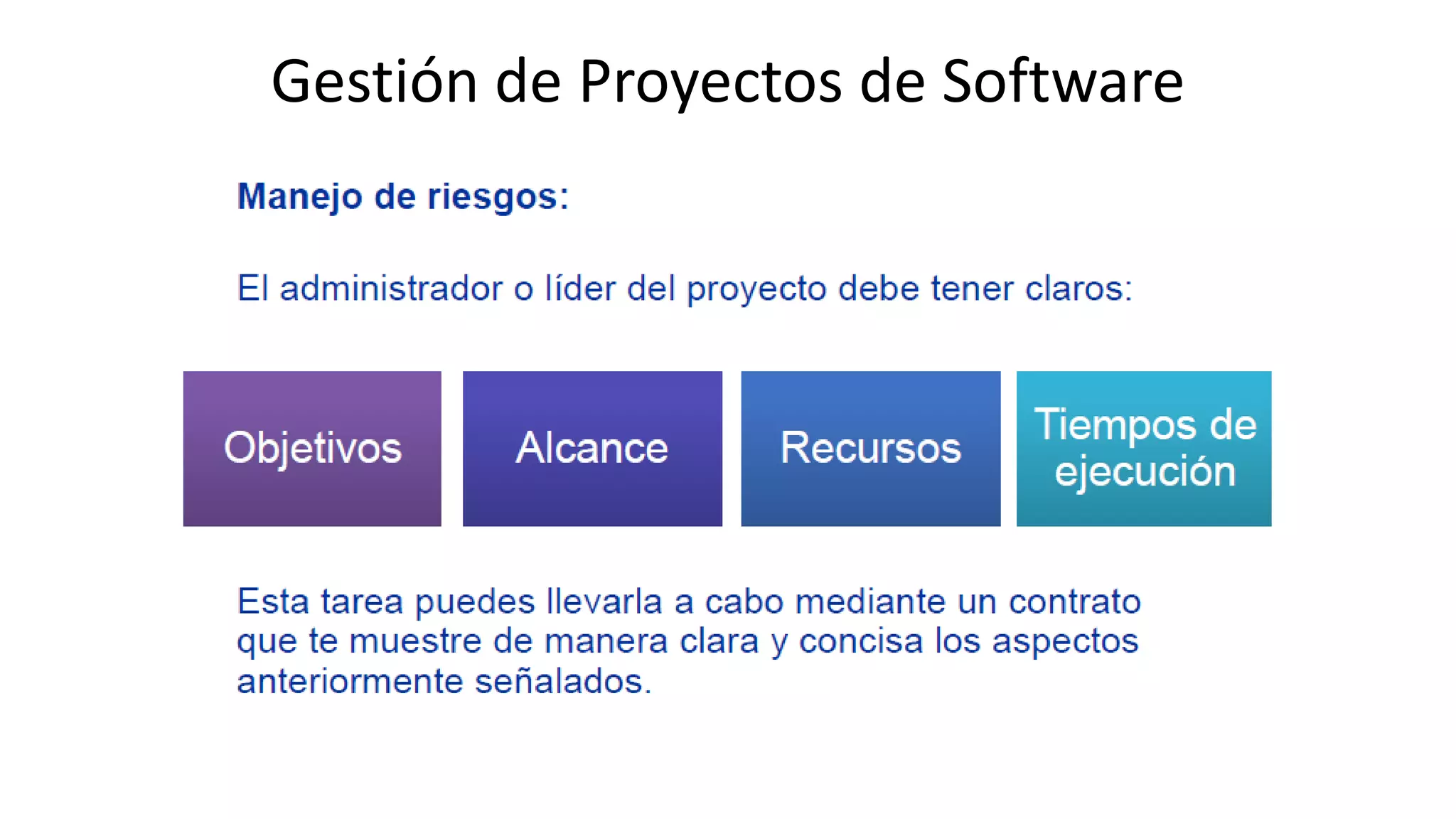 Gestión de Proyectos de Software
 