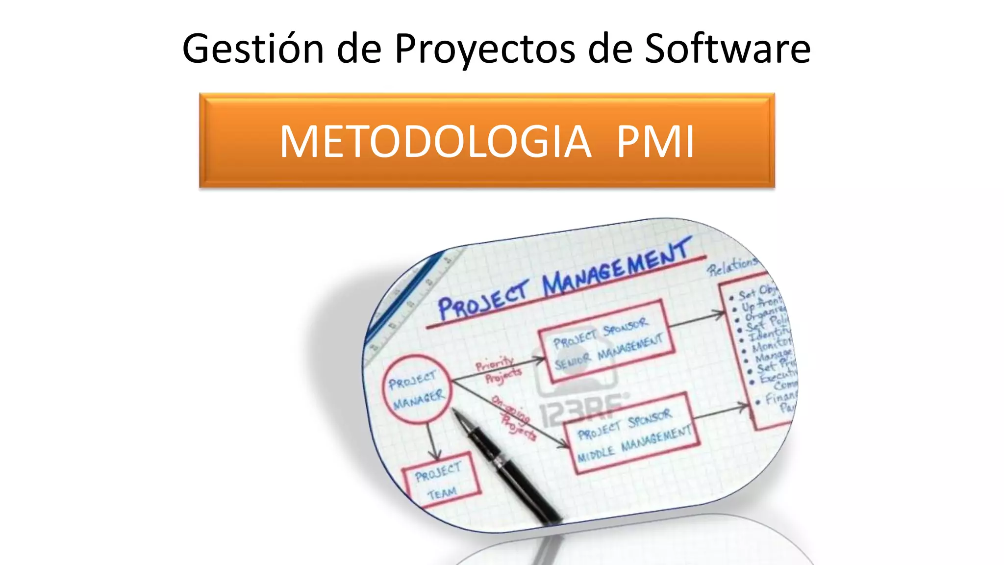 METODOLOGIA PMI
Gestión de Proyectos de Software
 