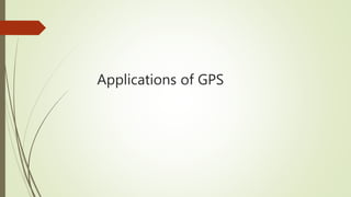 Applications of GPS
 