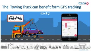 GPS tracking system for towing truck fleet management