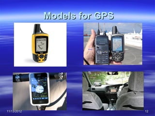 Models for GPS




11/13/2012                    12
 
