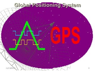 Global Positioning System




11/13/2012                          2
 