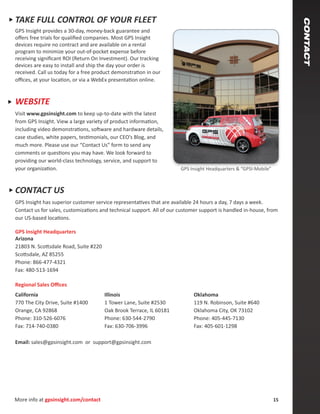 GPS Fleet Tracking Brochure | PDF