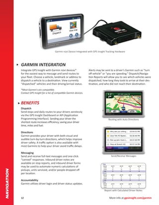 Garmin nüvi Device Integrated with GPS Insight Tracking Hardware




                GARMIN INTEGRATION
                 ...