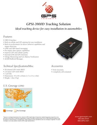 GPS Fleet Tracking Device GPSI-3900D | PDF