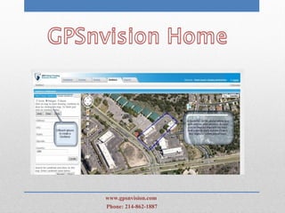 www.gpsnvision.com
Phone: 214-862-1887
 