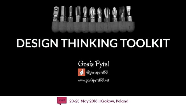 Design Thinking Toolkit (workshop presentation) | PPT