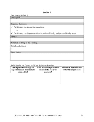 4*$%,'(dG((
9-%"-'%7+#$+:#52*%+U+
]')5#%;+%*&!
!
_N;'5+'1!<3+5*9')!
" ,$#+%5%;$&+)!5$&!$&)-'#!+/'!Z3')+%*&)`!!
         o !
" ,$#+%5%;$&+)!5$&!1%)53))!+/'!%1'$)!%&!)+31'&+:8#%'&107!$&1!;$#'&+:8#%'&107!+'#9)!
'&B+/!
!
=$+'#%$0)!+*!A#%&B!+*!+/'!"#$%&%&B!
@*#!$00!;$#+%5%;$&+)!
! !!
<+/'#!.*+')!
!
!
                                                                                           !

1%$*%30'#(+$#"+0<%+=")'(%"+0#+>'**+#20+?%$#"%+0<%+=")'('(@+
   P?#&(8"-*"(Q5*=,'$C'(*"( P?#&(#"'(&?'(*:F'B&-*50(*"( P?#&(=-,,(:'(&?'(+*,,*=(
  'R8'"-'5B'(B#5(&?-0(1*$%,'(           -00%'0(&*(:'("'#$/(&*(   %8(&*(&?-0('R8'"-'5B'H(
          B*55'B&(&*H(                        #$$"'00H(
!                                   !                          !
!
!
!
!




       DRAFTED BY AEC– NOT YET IN FINAL FORM, OCT 2010                                30!
 