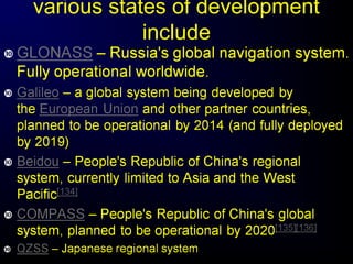 various states of development
include
 