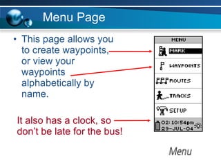 Waypoints Don Gps Practical Basics | PPT