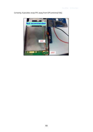 Author : Criterion
Certainly,	if	possible,	keep	FPC	away	from	GPS	antenna[106].	
83
 