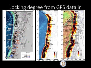 Locking degree from GPS data in
Chile
 
