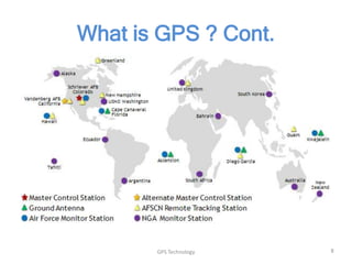 What is GPS ? Cont.

GPS Technology

8

 