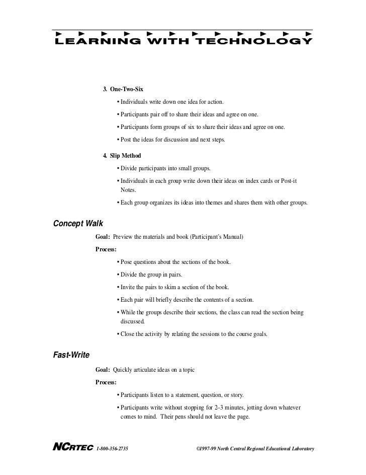 Structured Learning Activities