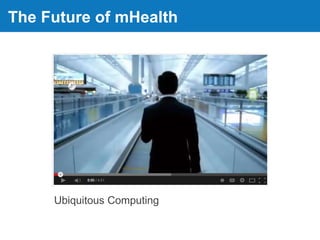 The Future of mHealth
Ubiquitous Computing
 