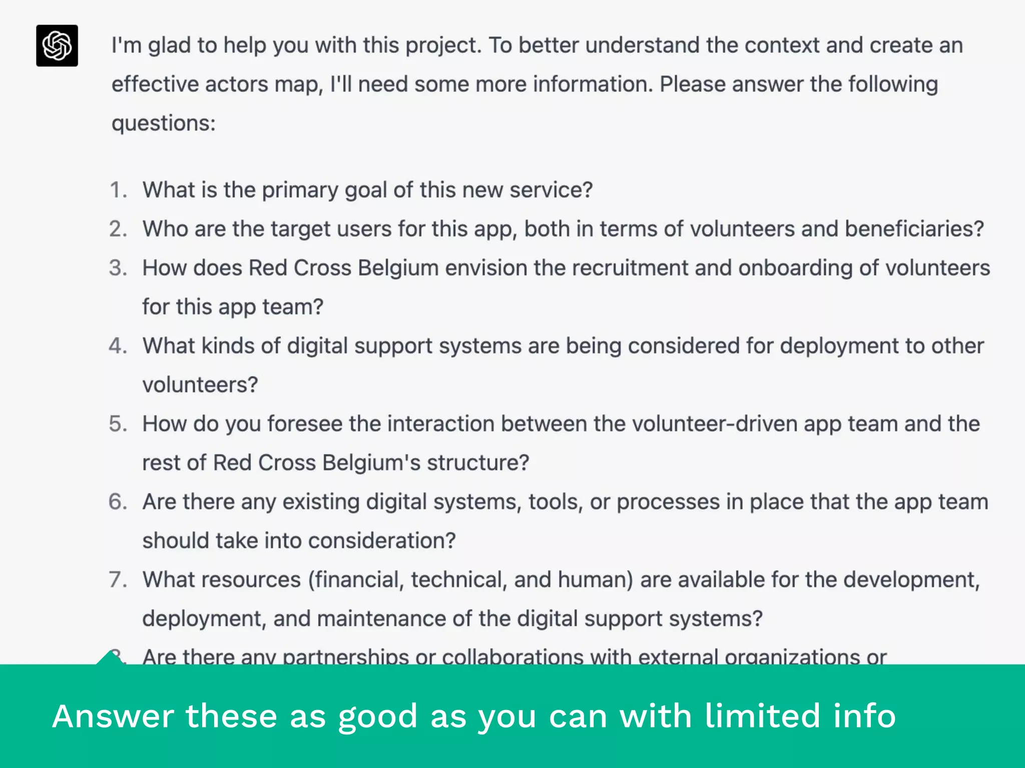 Answer these as good as you can with limited info
 