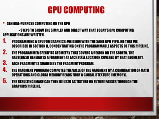 Graphic Processing Unit (GPU) | PPTX