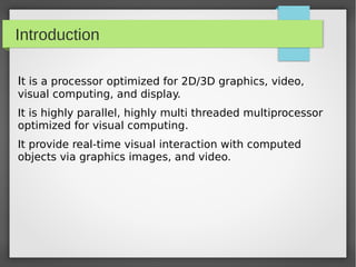 GPU - An Introduction | PDF