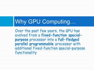 GPU Computing | PPT