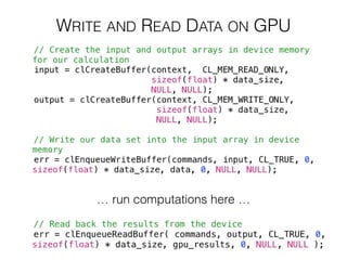 Introduction to Computing on GPU | PDF