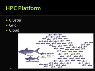  Cluster
 Grid
 Cloud
4
 