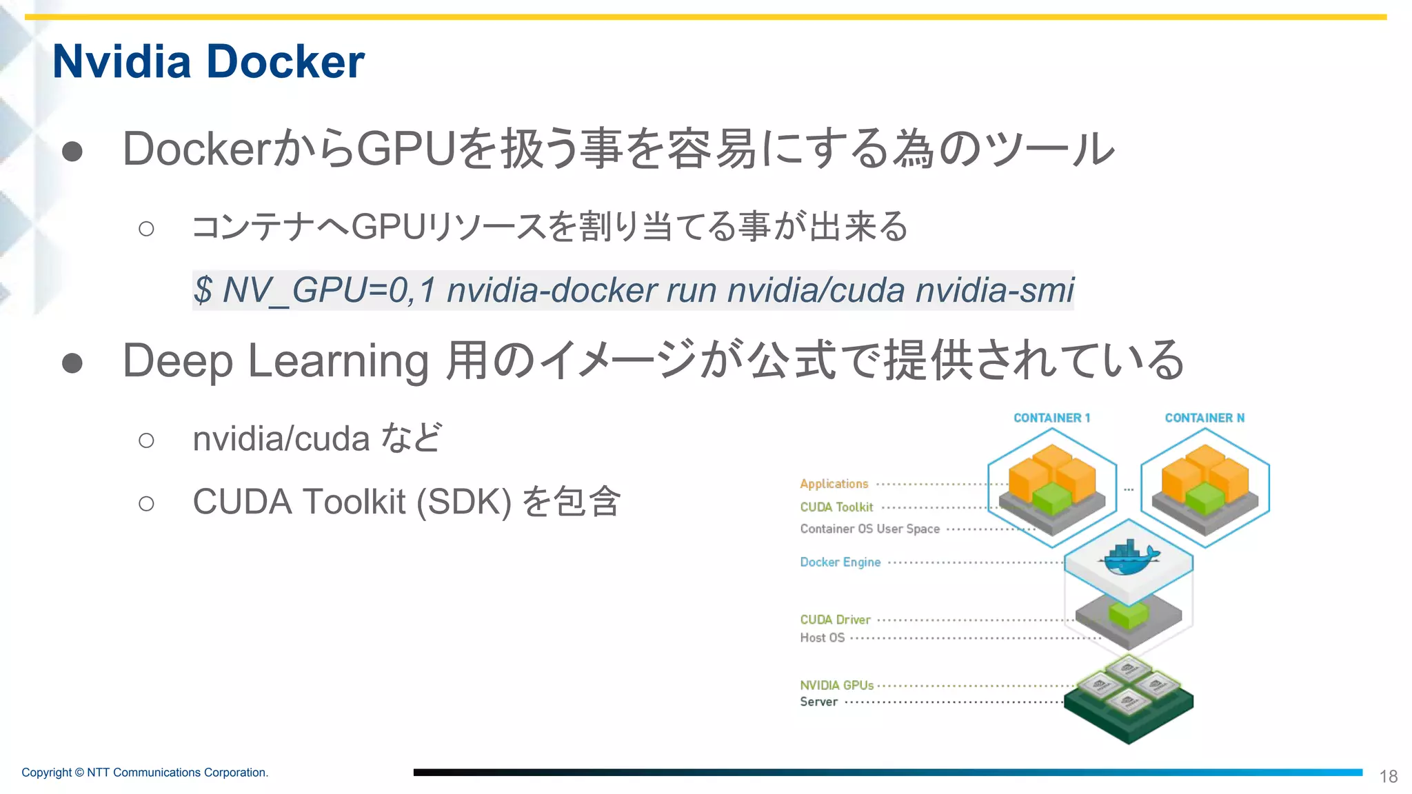 Gpu Containers GPU Container as a Service を実現するための最新OSS徹底比較 | PDF