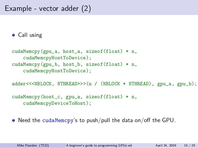 cuda for beginners
