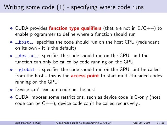 cuda for beginners