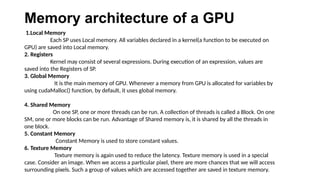 Gpu Local Memory GPU in Computer Science advance topic .pptx