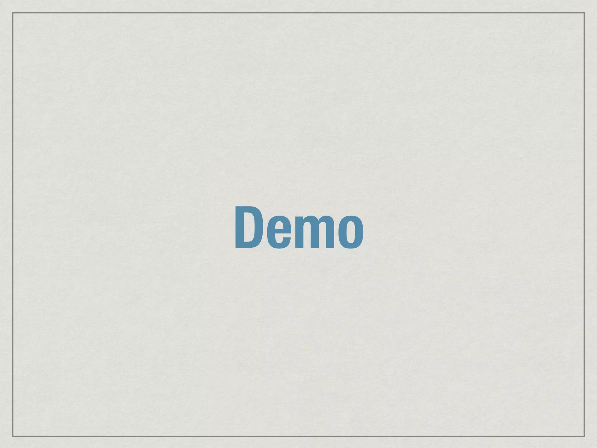 Demo 
 