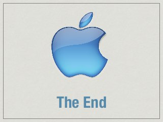 The End 
