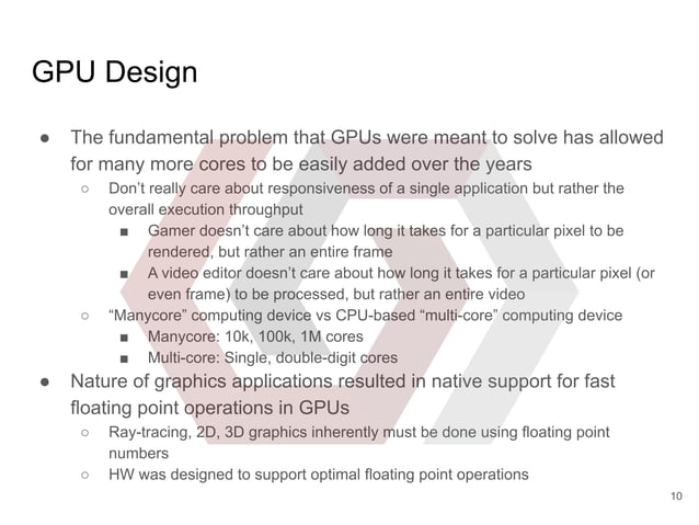 GPUs vs CPUs for Parallel Processing | PPT