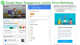 Google Maps: Engagement, Loyalty, Direct Marketing
 