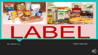 LABEL task for children or student in tarakan | PPTX