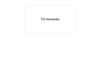 TLS Handshake
 